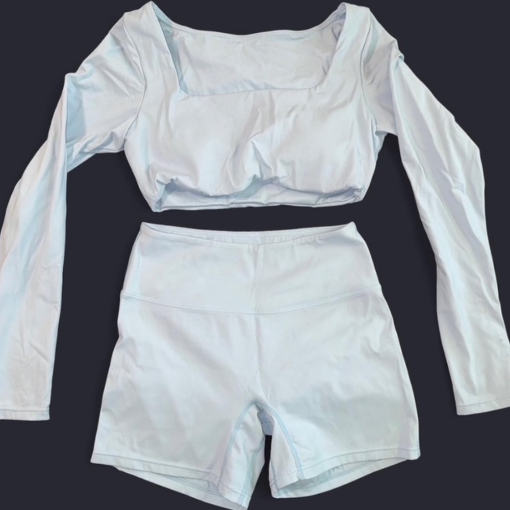 Baby blue workout set - sz M